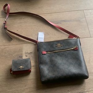 Coach Rowan File Bag, BNWT, Matching Wallet